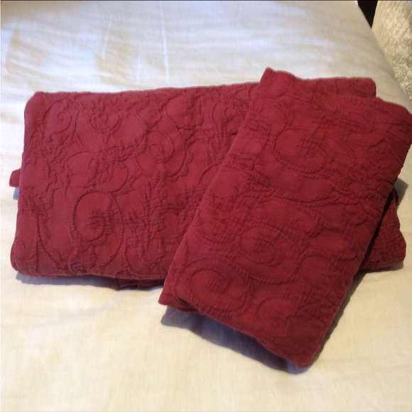 Pottery Barn Bedding Pottery Barn Red Quilt Euro Poshmark